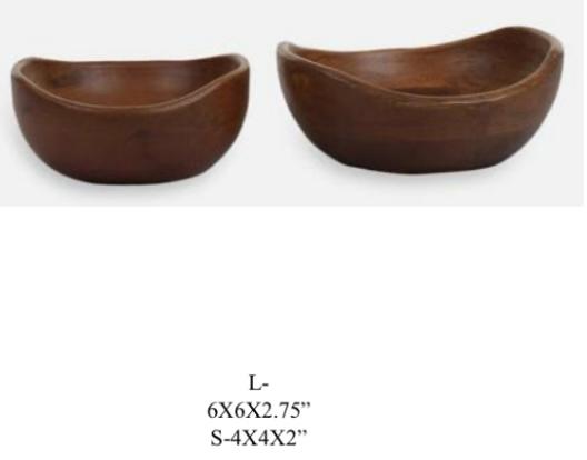 Cutlery wooden bowl and spoon set